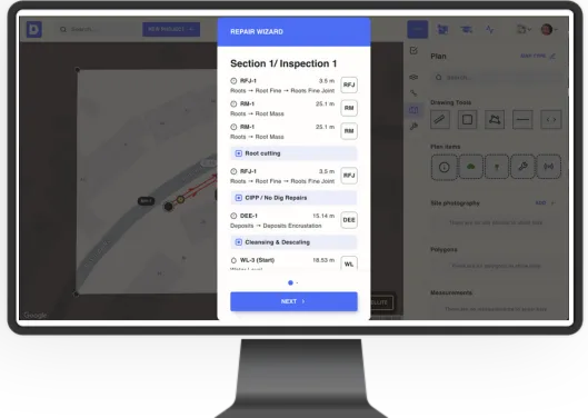 Auto Suggestion Repair Tool Interface