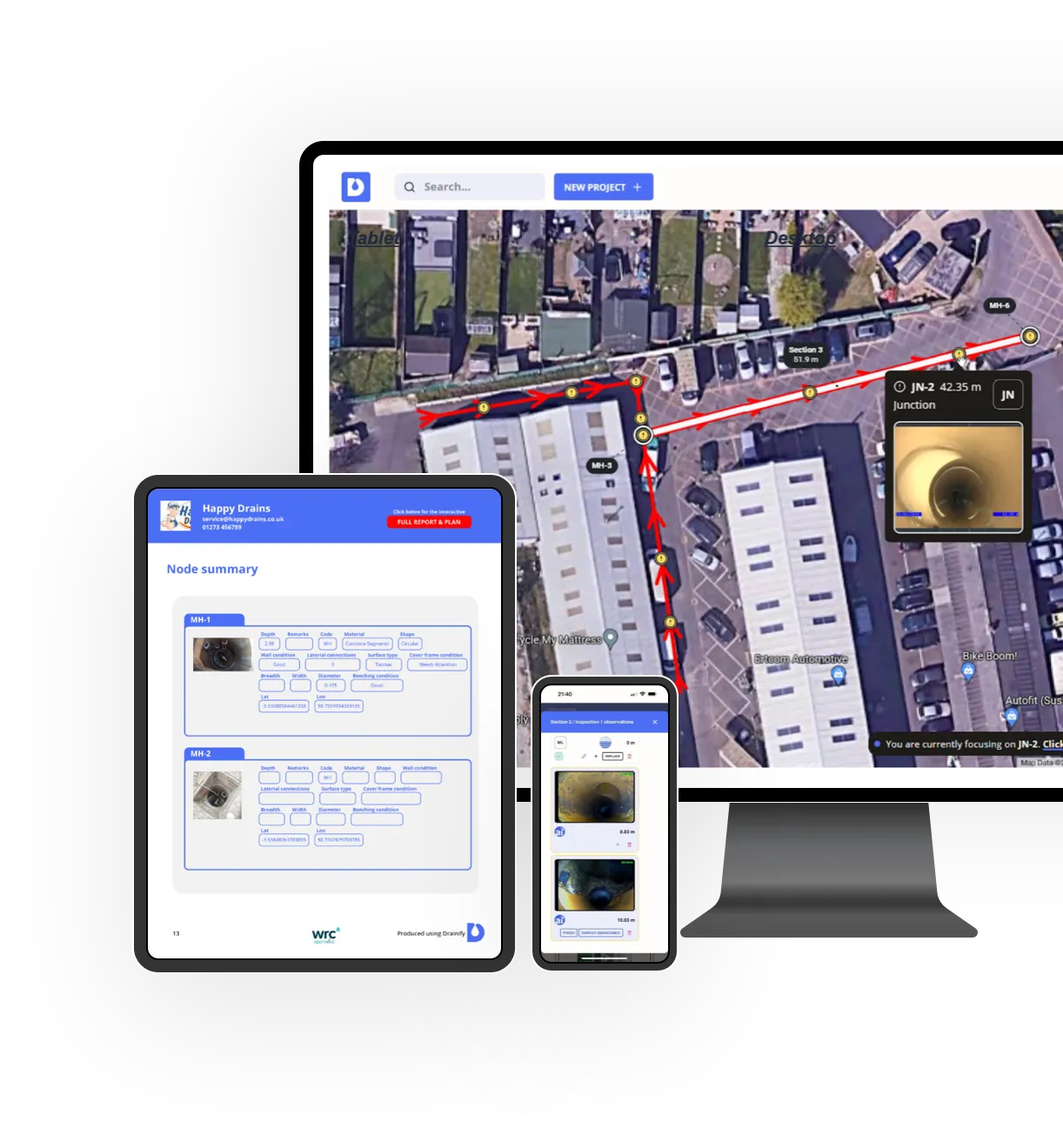 Devices drainify supports